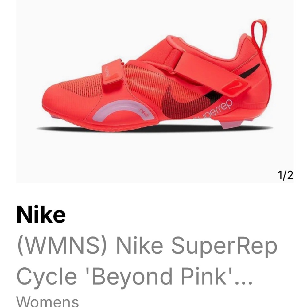 Nike SuperRep Cycle 'Flash Crimson/black’ Athletic Shoes size 5 (Peloton)